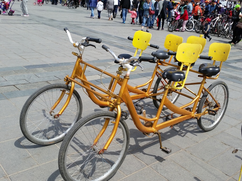 Bicycle made for 5 in Ulan Batar