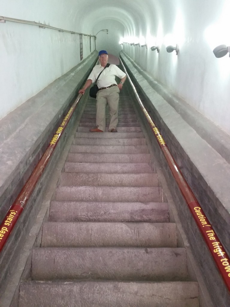 Steps up The Drum Tower in Beijing, They were steep!