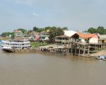 Typical small town on the Amazon.