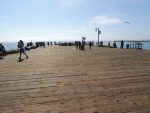 Huge wooden pier at Santa Barbara